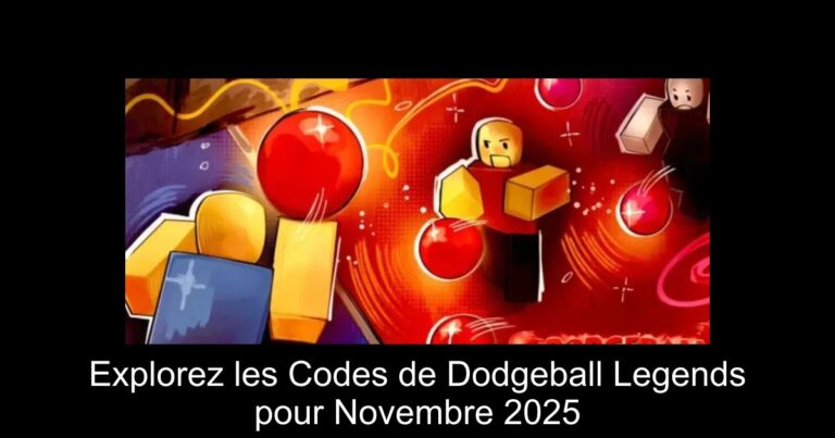 Explorez les Codes de Dodgeball Legends pour Novembre 2025
