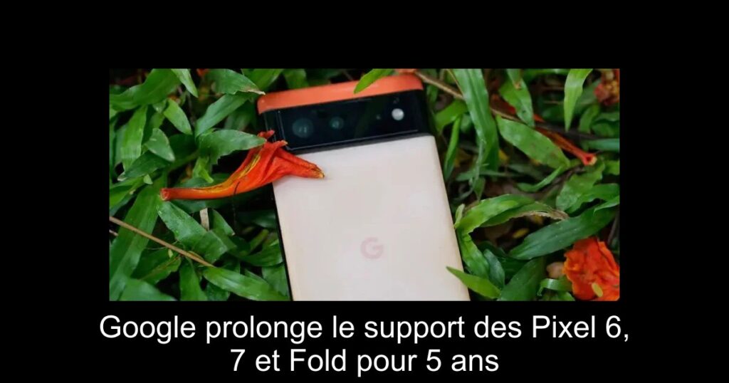 Google prolonge le support des Pixel 6, 7 et Fold pour 5 ans