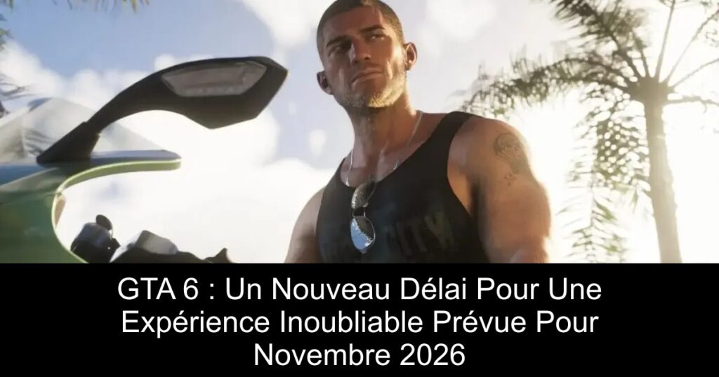GTA 6 : Un Nouveau Délai Pour Une Expérience Inoubliable Prévue Pour Novembre 2026