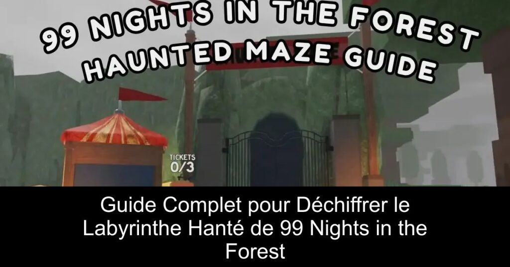 Guide Complet pour Déchiffrer le Labyrinthe Hanté de 99 Nights in the Forest