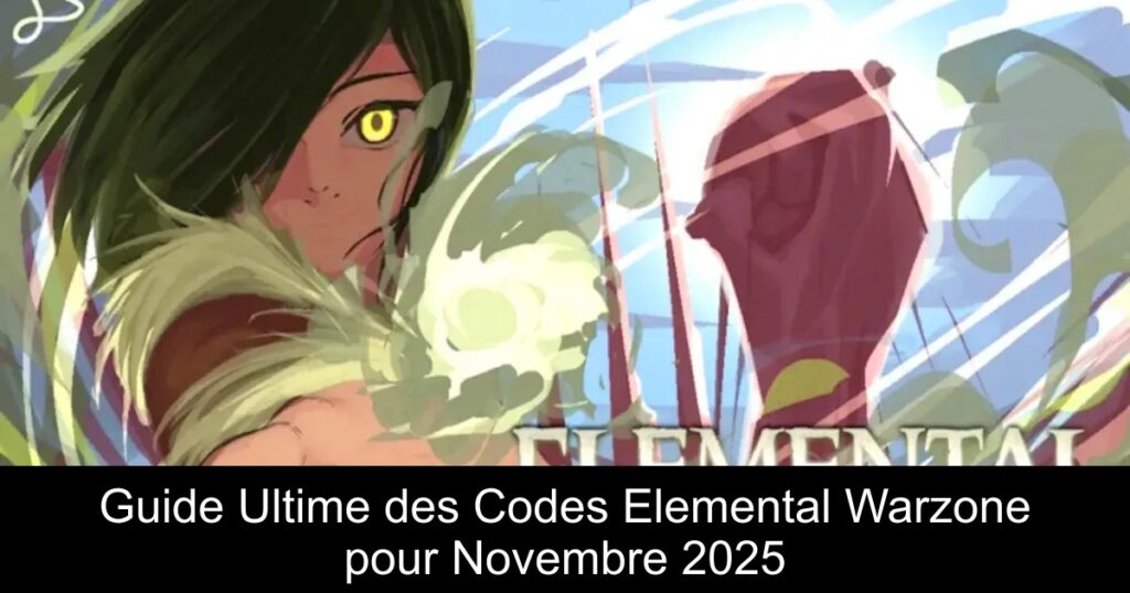 Guide Ultime des Codes Elemental Warzone pour Novembre 2025