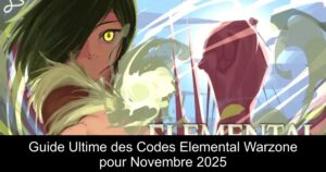 Guide Ultime des Codes Elemental Warzone pour Novembre 2025