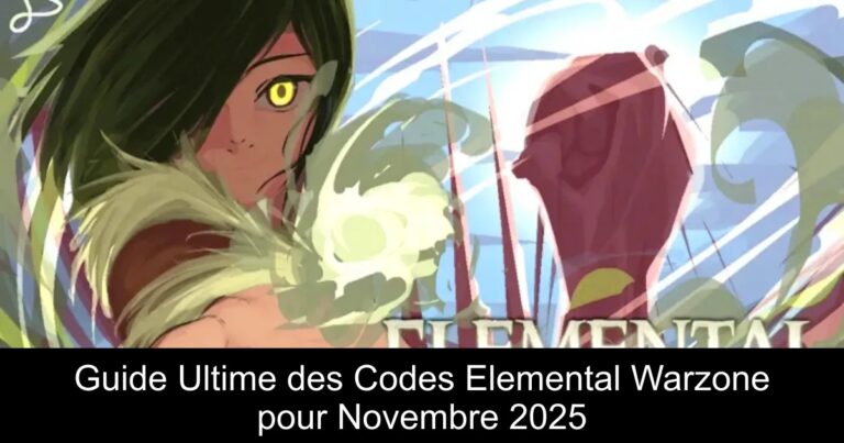 Guide Ultime des Codes Elemental Warzone pour Novembre 2025