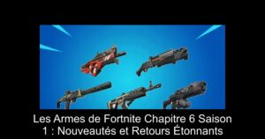 Les Armes de Fortnite Chapitre 6 Saison 1 : Nouveautés et Retours Étonnants