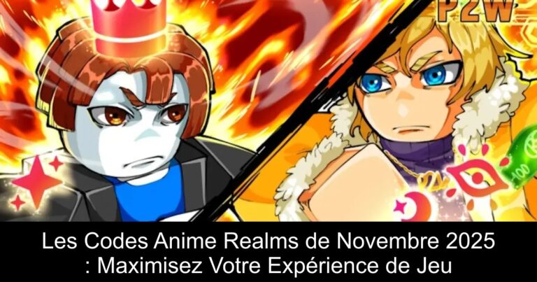 Les Codes Anime Realms de Novembre 2025 : Maximisez Votre Expérience de Jeu