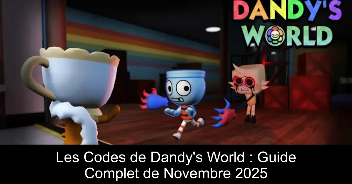 Les Codes de Dandy's World : Guide Complet de Novembre 2025