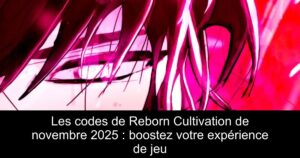 Les codes de Reborn Cultivation de novembre 2025 : boostez votre expérience de jeu
