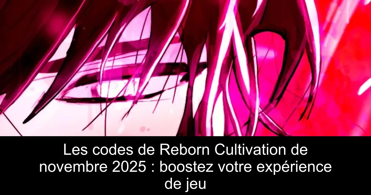 Les codes de Reborn Cultivation de novembre 2025 : boostez votre expérience de jeu