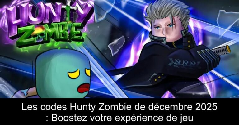 Les codes Hunty Zombie de décembre 2025 : Boostez votre expérience de jeu