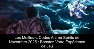 Les Meilleurs Codes Anime Spirits de Novembre 2025 : Boostez Votre Expérience de Jeu