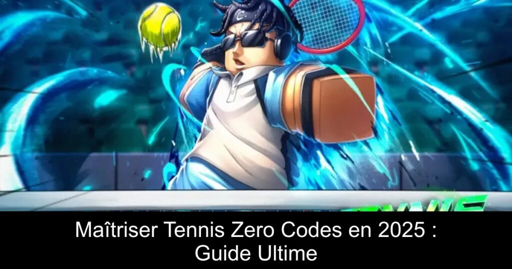 Maîtriser Tennis Zero Codes en 2025 : Guide Ultime