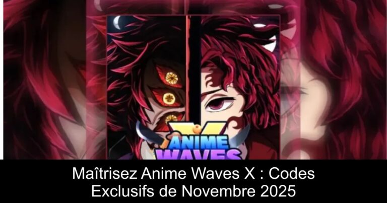 Maîtrisez Anime Waves X : Codes Exclusifs de Novembre 2025