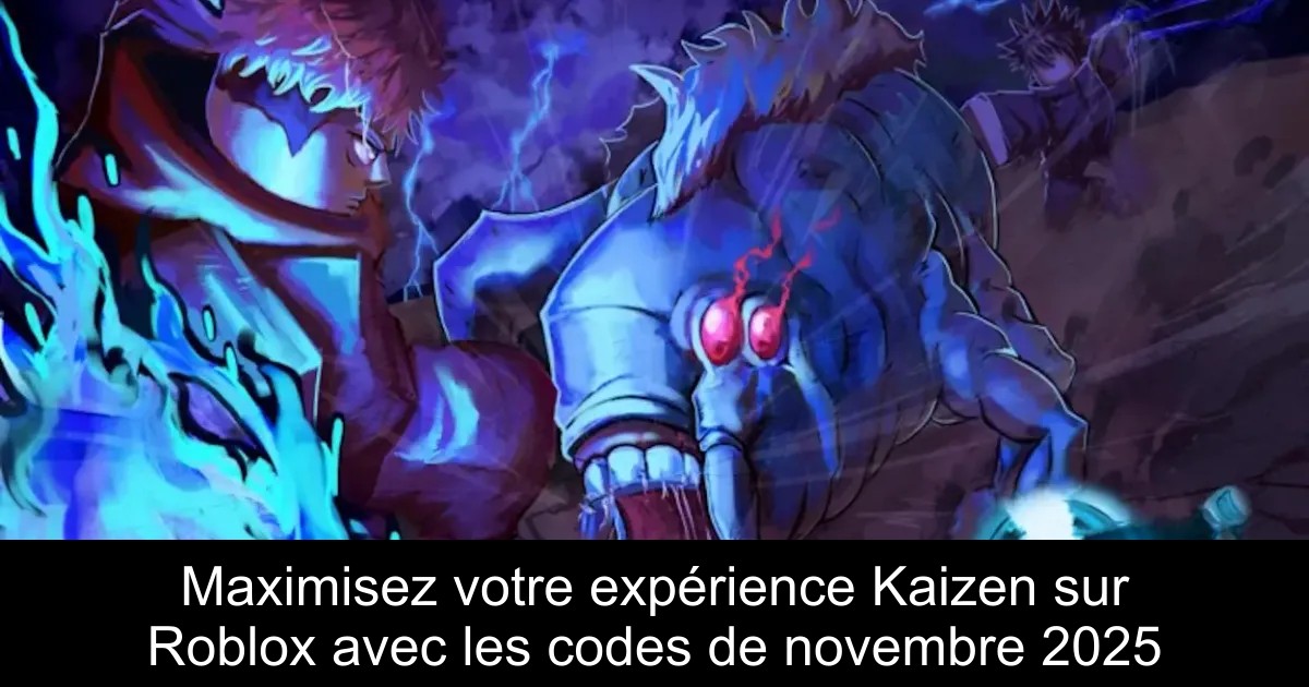 Maximisez votre expérience Kaizen sur Roblox avec les codes de novembre 2025