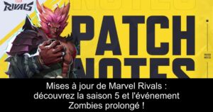 Mises à jour de Marvel Rivals : découvrez la saison 5 et l’événement Zombies prolongé !