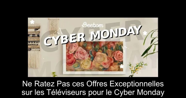 Ne Ratez Pas ces Offres Exceptionnelles sur les Téléviseurs pour le Cyber Monday
