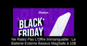 Ne Ratez Pas L'Offre Immanquable : La Batterie Externe Baseus MagSafe à 10$