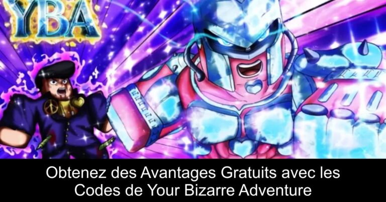 Obtenez des Avantages Gratuits avec les Codes de Your Bizarre Adventure