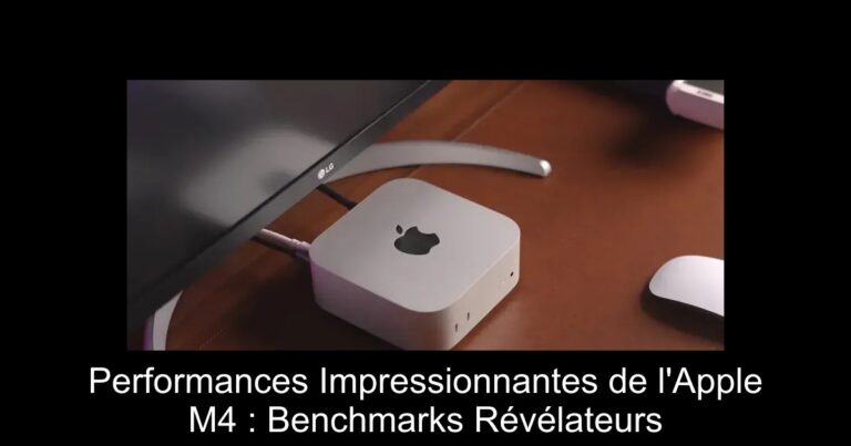 Performances Impressionnantes de l'Apple M4 : Benchmarks Révélateurs