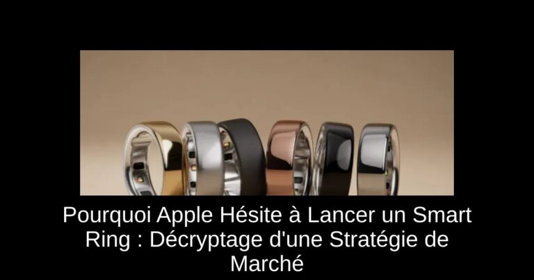 Pourquoi Apple Hésite à Lancer un Smart Ring : Décryptage d'une Stratégie de Marché