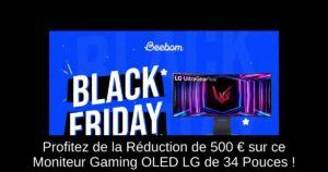 Profitez de la Réduction de 500 € sur ce Moniteur Gaming OLED LG de 34 Pouces !