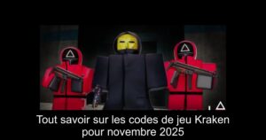 Tout savoir sur les codes de jeu Kraken pour novembre 2025