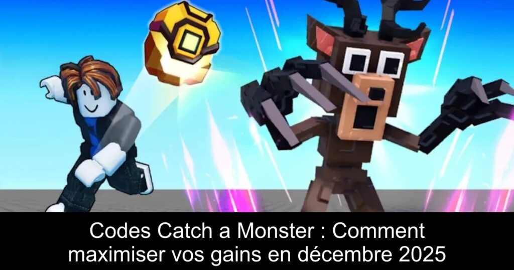 Codes Catch a Monster : Comment maximiser vos gains en décembre 2025
