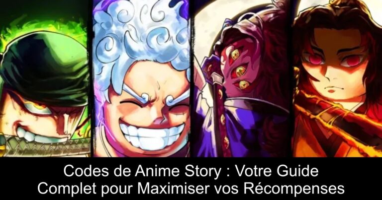 Codes de Anime Story : Votre Guide Complet pour Maximiser vos Récompenses