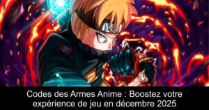 Codes des Armes Anime : Boostez votre expérience de jeu en décembre 2025