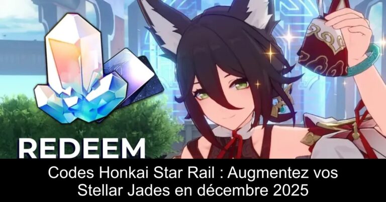 Codes Honkai Star Rail : Augmentez vos Stellar Jades en décembre 2025