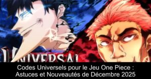 Codes Universels pour le Jeu One Piece : Astuces et Nouveautés de Décembre 2025