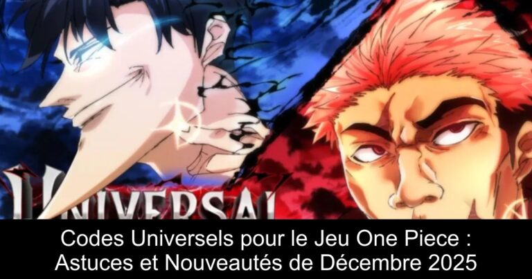 Codes Universels pour le Jeu One Piece : Astuces et Nouveautés de Décembre 2025