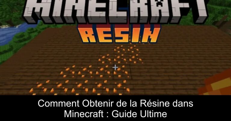 Comment Obtenir de la Résine dans Minecraft : Guide Ultime
