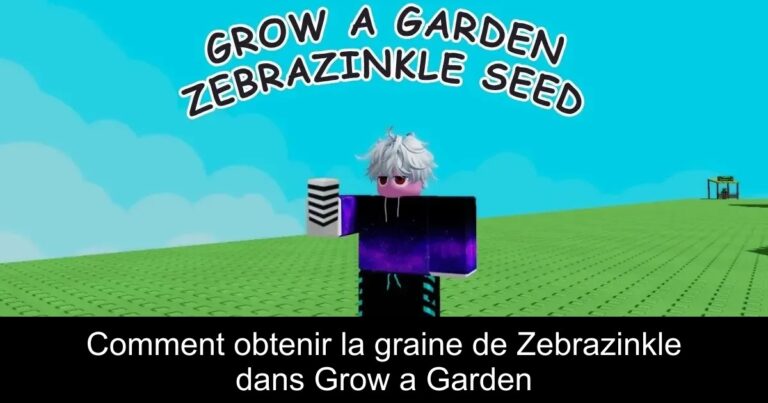 Comment obtenir la graine de Zebrazinkle dans Grow a Garden