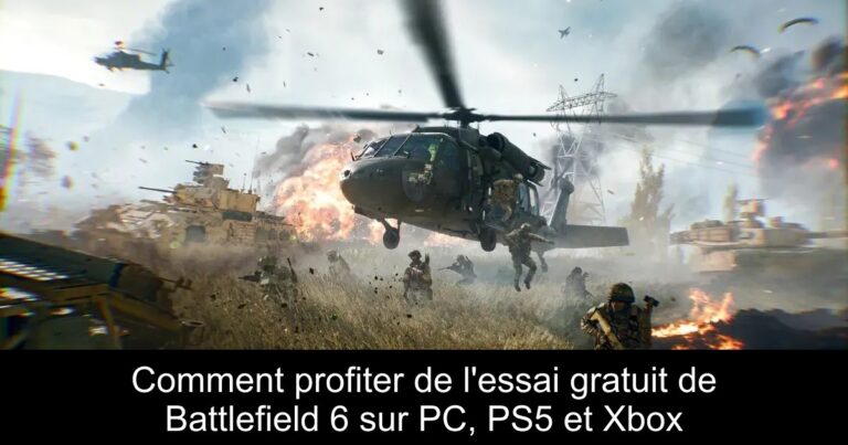 Comment profiter de l'essai gratuit de Battlefield 6 sur PC, PS5 et Xbox