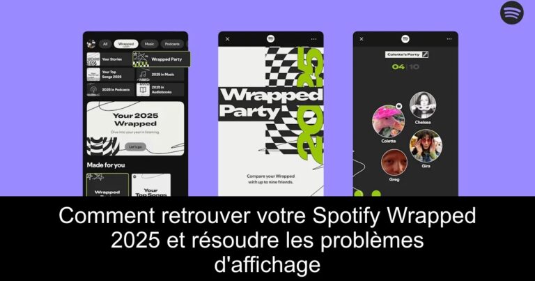 Comment retrouver votre Spotify Wrapped 2025 et résoudre les problèmes d'affichage