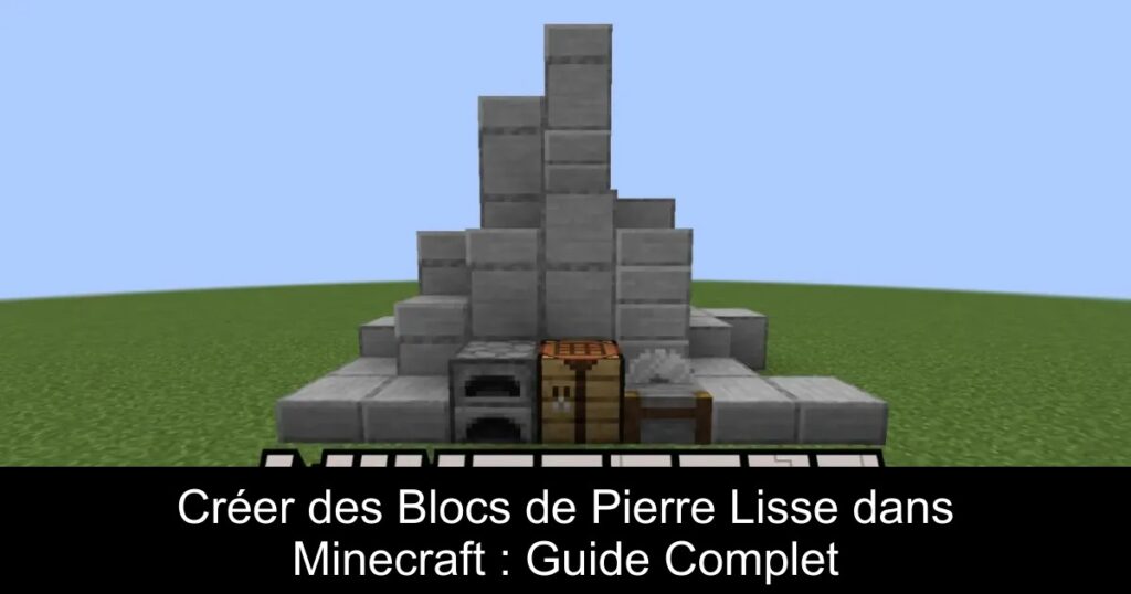 Créer des Blocs de Pierre Lisse dans Minecraft : Guide Complet