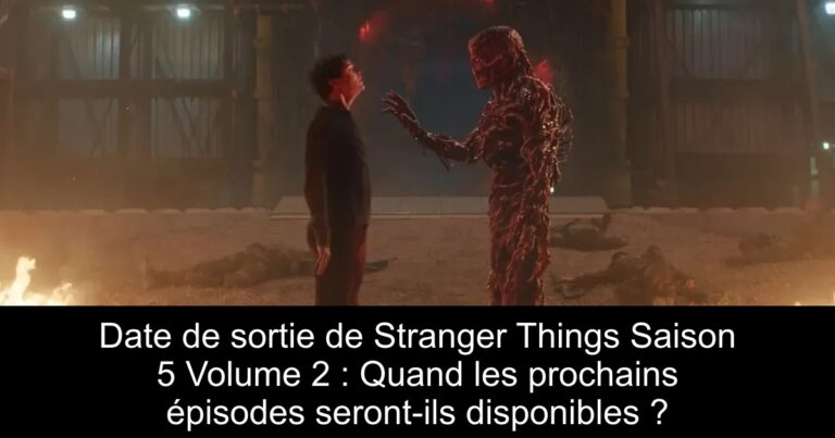 Date de sortie de Stranger Things Saison 5 Volume 2 : Quand les prochains épisodes seront-ils disponibles ?