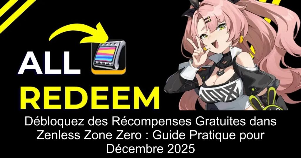 Débloquez des Récompenses Gratuites dans Zenless Zone Zero : Guide Pratique pour Décembre 2025