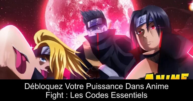 Débloquez Votre Puissance Dans Anime Fight : Les Codes Essentiels