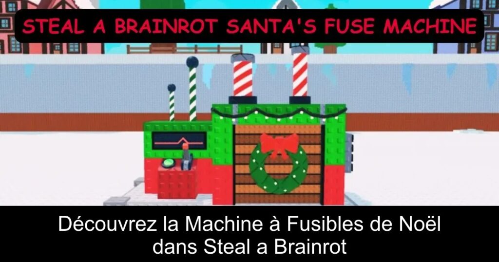 Découvrez la Machine à Fusibles de Noël dans Steal a Brainrot