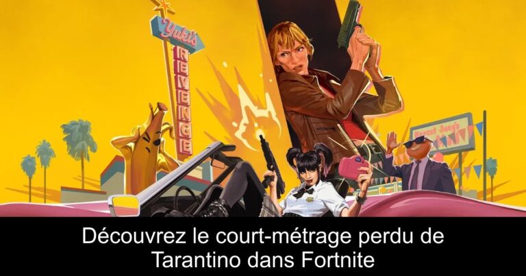 Découvrez le court-métrage perdu de Tarantino dans Fortnite