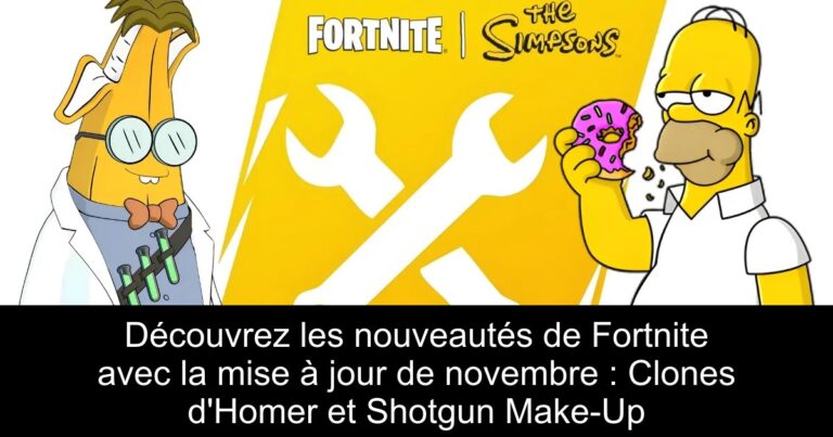 Découvrez les nouveautés de Fortnite avec la mise à jour de novembre : Clones d'Homer et Shotgun Make-Up