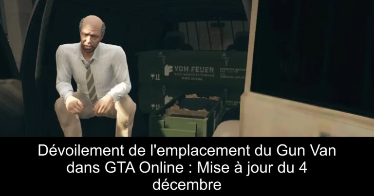 Dévoilement de l'emplacement du Gun Van dans GTA Online : Mise à jour du 4 décembre