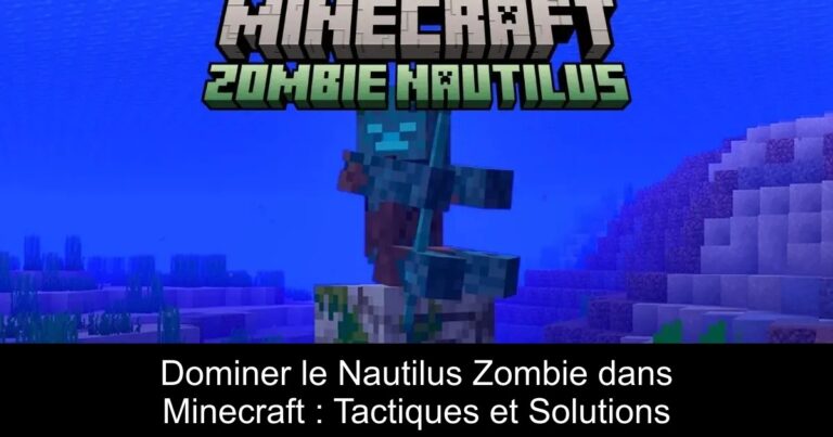 Dominer le Nautilus Zombie dans Minecraft : Tactiques et Solutions