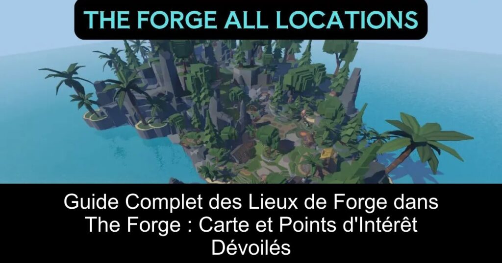 Guide Complet des Lieux de Forge dans The Forge : Carte et Points d&rsquo;Intérêt Dévoilés