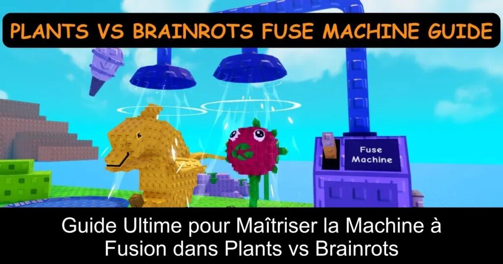 Guide Ultime pour Maîtriser la Machine à Fusion dans Plants vs Brainrots