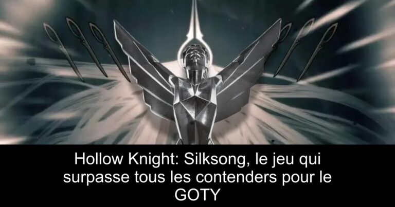 Hollow Knight: Silksong, le jeu qui surpasse tous les contenders pour le GOTY