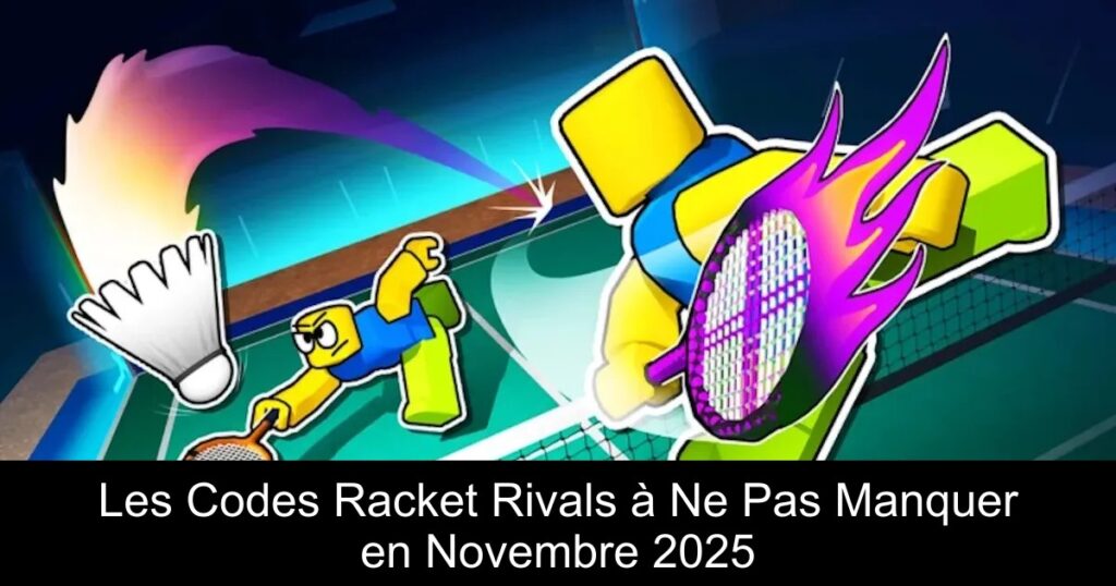 Les Codes Racket Rivals à Ne Pas Manquer en Novembre 2025