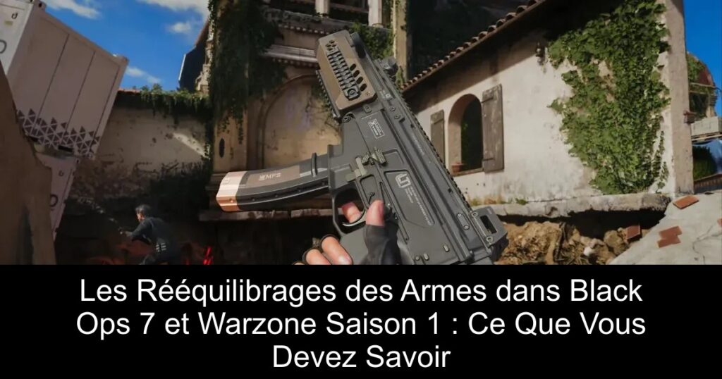 Les Rééquilibrages des Armes dans Black Ops 7 et Warzone Saison 1 : Ce Que Vous Devez Savoir