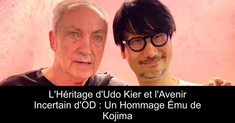 L'Héritage d'Udo Kier et l'Avenir Incertain d'OD : Un Hommage Ému de Kojima